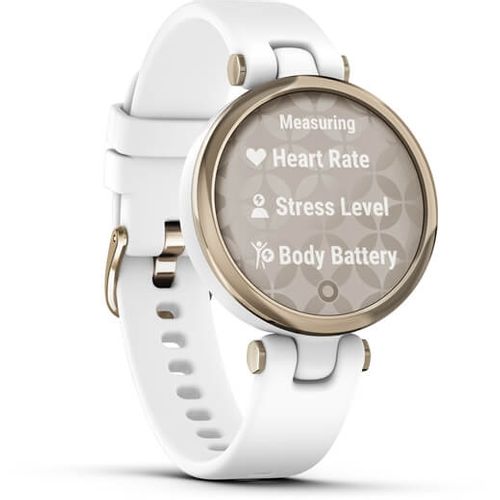 GARMIN Lily Sport Cream GoldWhite silikonski remen slika 2