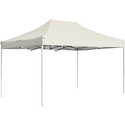 Profesionalni sklopivi šator za zabave aluminijski 4,5x3 m krem slika 31