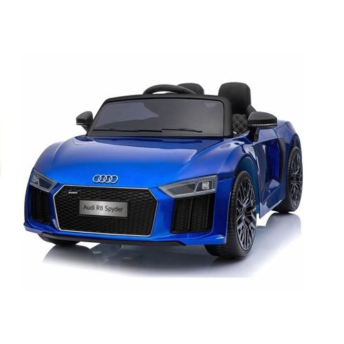 Licencirani auto na akumulator Audi R8 Spyder - plavi/lakirani slika 7
