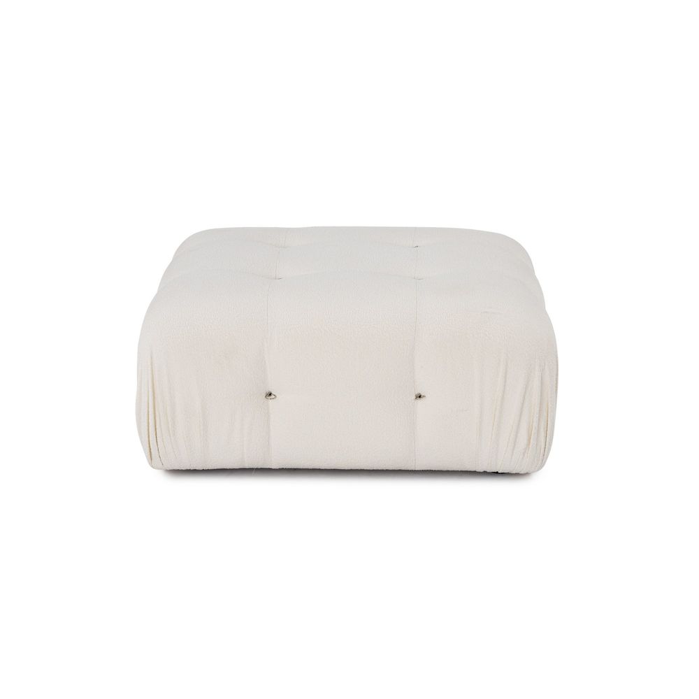 Bubble Pouffe - Bež Bijeli Tufet slika 3
