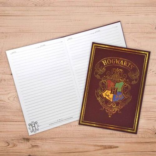 BLUE SKY HARRY POTTER A5 CASEBOUND NOTEBOOK - RED - COLOURFUL CREST slika 3