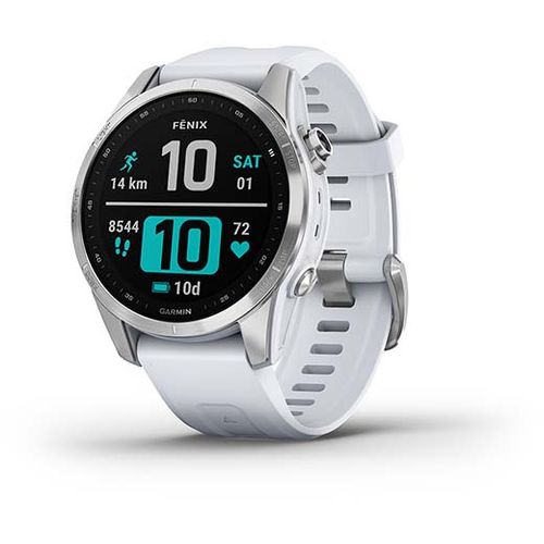 Garmin Fenix 7S Stainless Steel bijeli remen slika 5