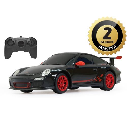 Jamara auto na daljinsko upravljanje DELUX Porsche GT3 RS, crni 1:24 slika 1