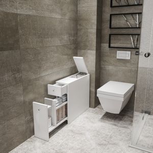 Calencia - White White Bathroom Cabinet