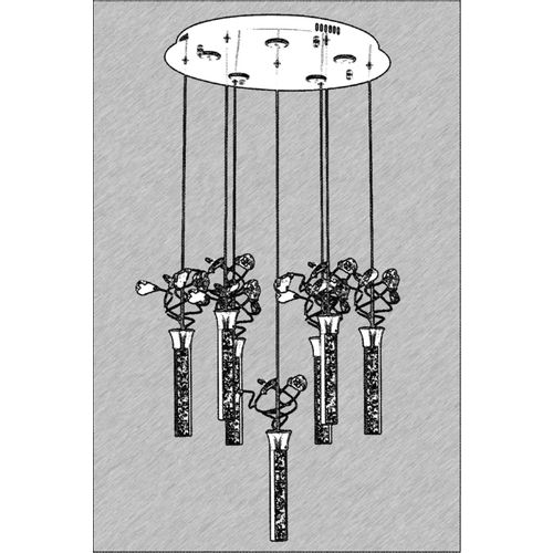 Luster AV-1753-7KT Chrome sa LED Tehnologijom slika 2