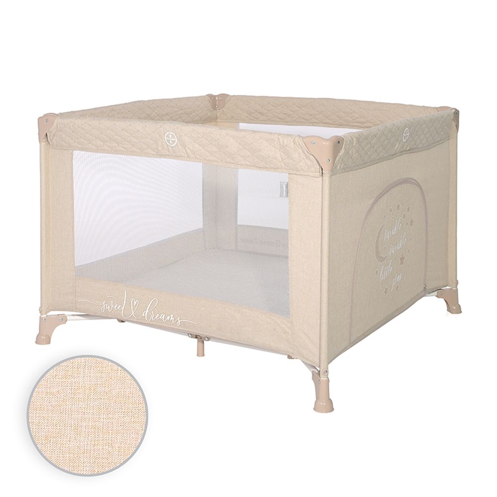 Lorelli Ogradica za igranje Sunny Playground, Fog Beige Star slika 2