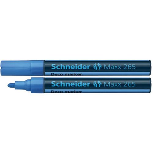 Flomaster Schneider Deco Marker Maxx 265 tekuća kreda 2-3 mm plavi  S126510 slika 1