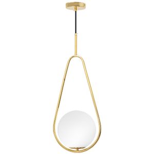 TOOLIGHT Stropna viseća svjetiljka Staklena kugla bijelo zlato APP472-1CP