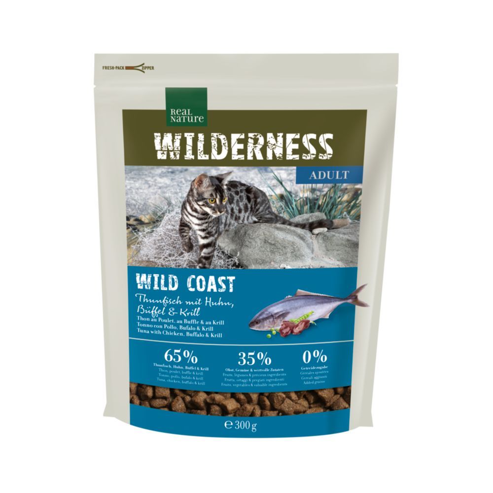 Real Nature Cat Wilderness Adult Wild coast 300 g slika 1