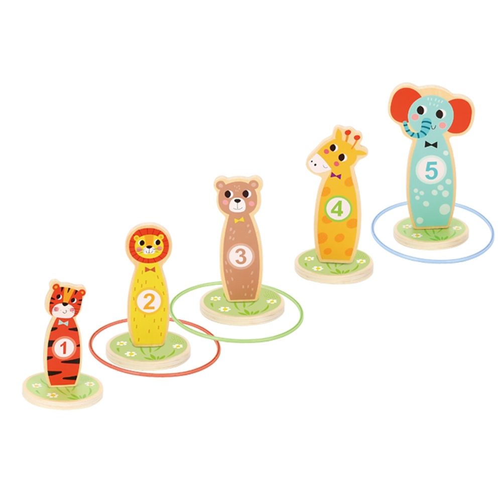 Tooky toy drvena arkadna igra baci u metu životinje 15 kom. slika 10