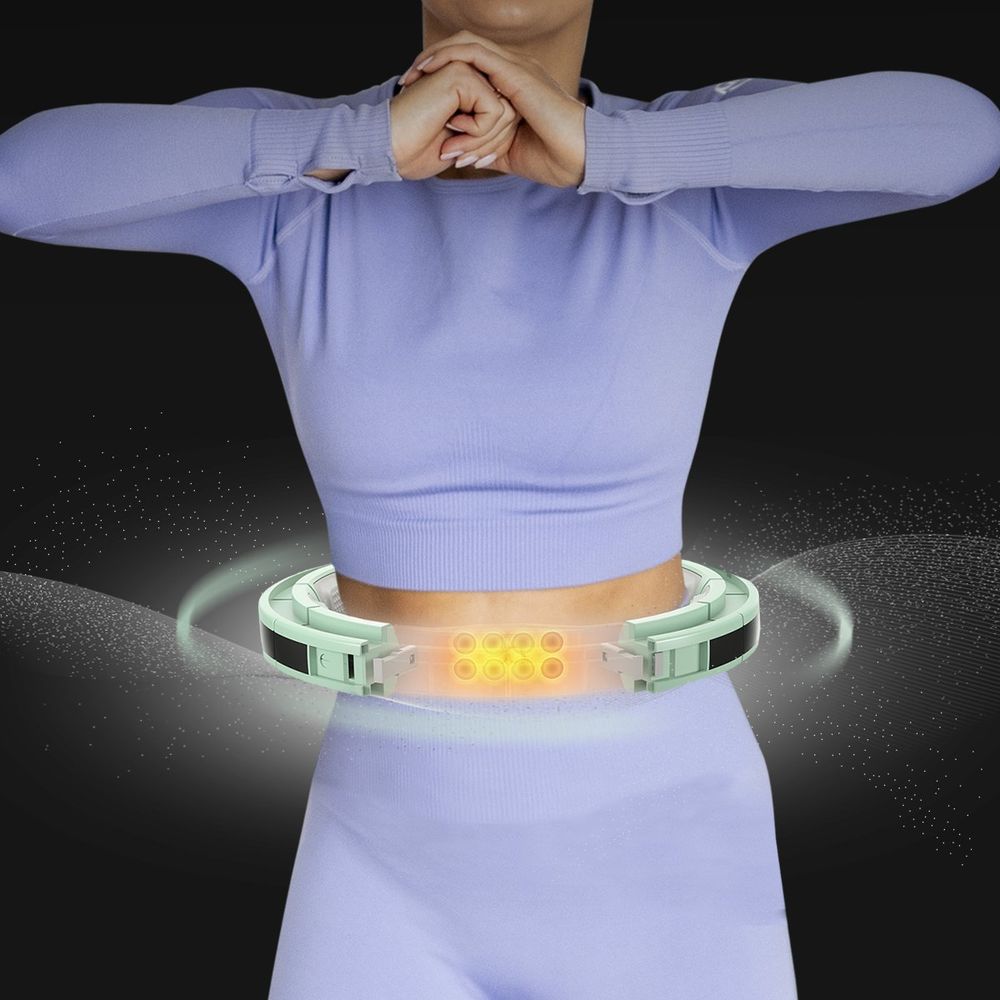 Hhm13 hula hoop zeleni magnetski s utegom + brojačem hms slika 7
