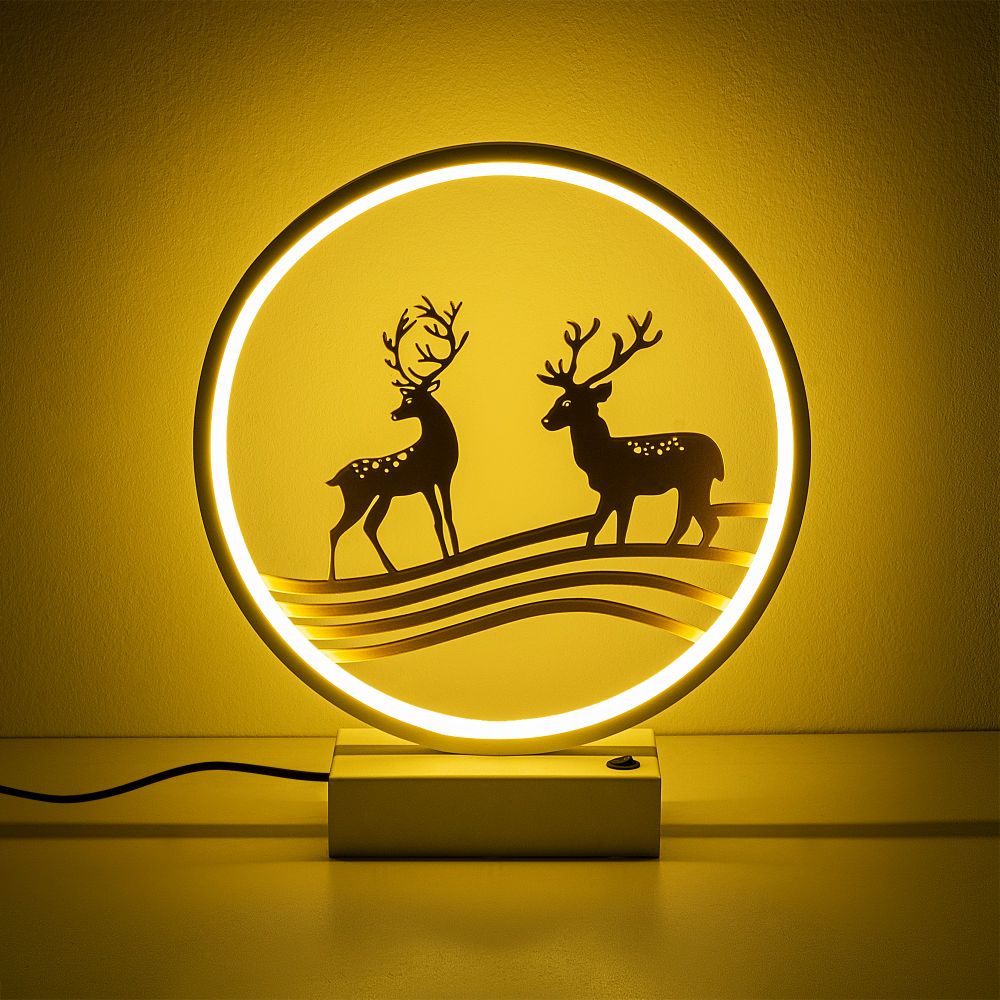 XMAS14 Bijela Zlatna Stolna Lampa slika 6