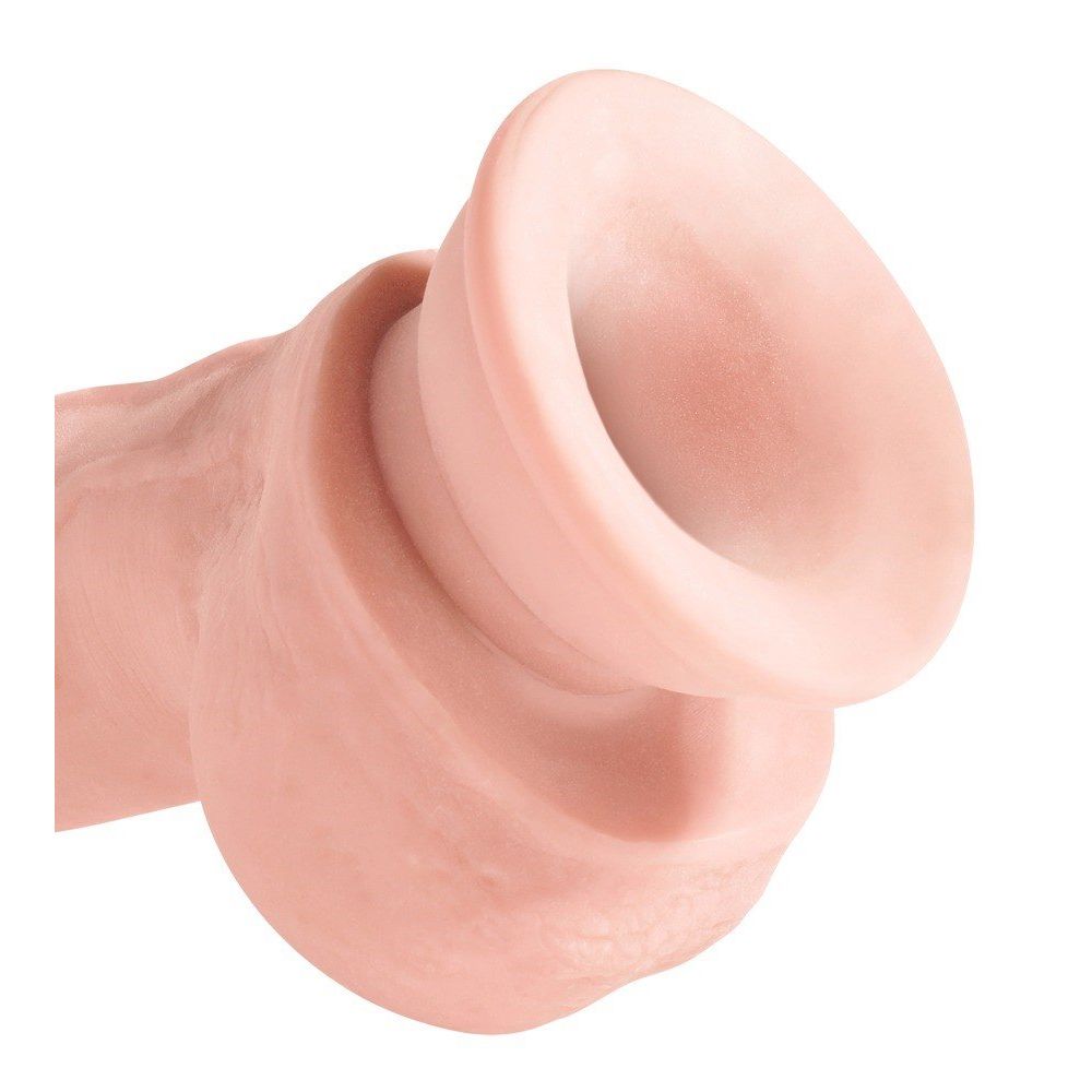Triple Density 3D dildo s vakuumom 24,1 cm King Cock slika 5