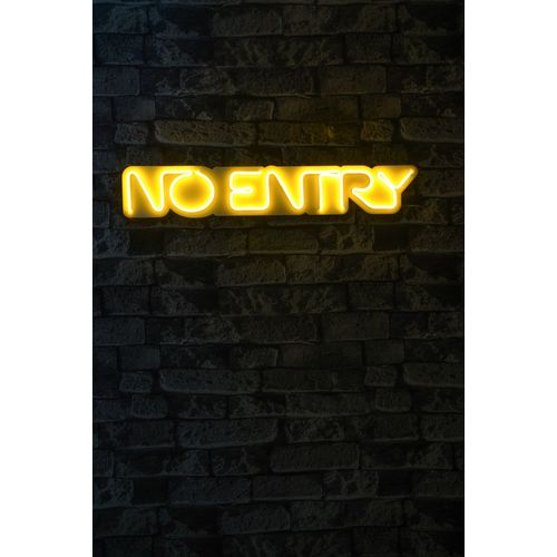 Wallity Ukrasna plastična LED rasvjeta, No Entry - Yellow slika 9