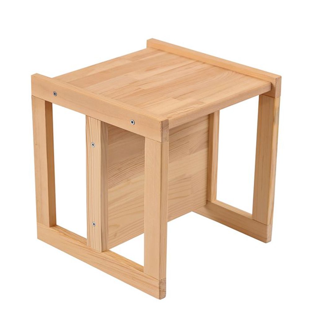 Kukka Montessori drveni sto i stolica 2U1, Natural Wood slika 1