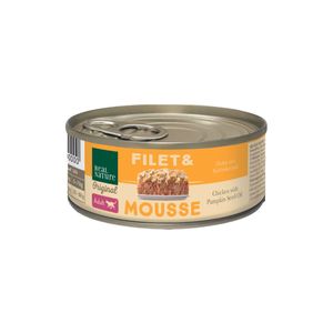 Real Nature Cat Filet&amp;Mousse piletina 85 g