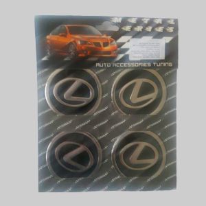 Amblemi Silikonski Crni 4/1 Fi60Mm Lexus