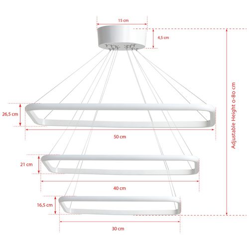 LIG04280207D White Chandelier slika 5