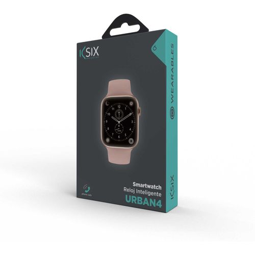 KSIX, smartwatch Urban 4, 2.15” IPS zakrivljeni zaslon, 5 dana aut., IP68, roza slika 2