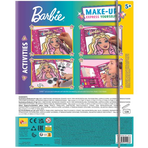 LISCIANI BARBIE kreativna bojanka sa make up setom 12938 slika 8