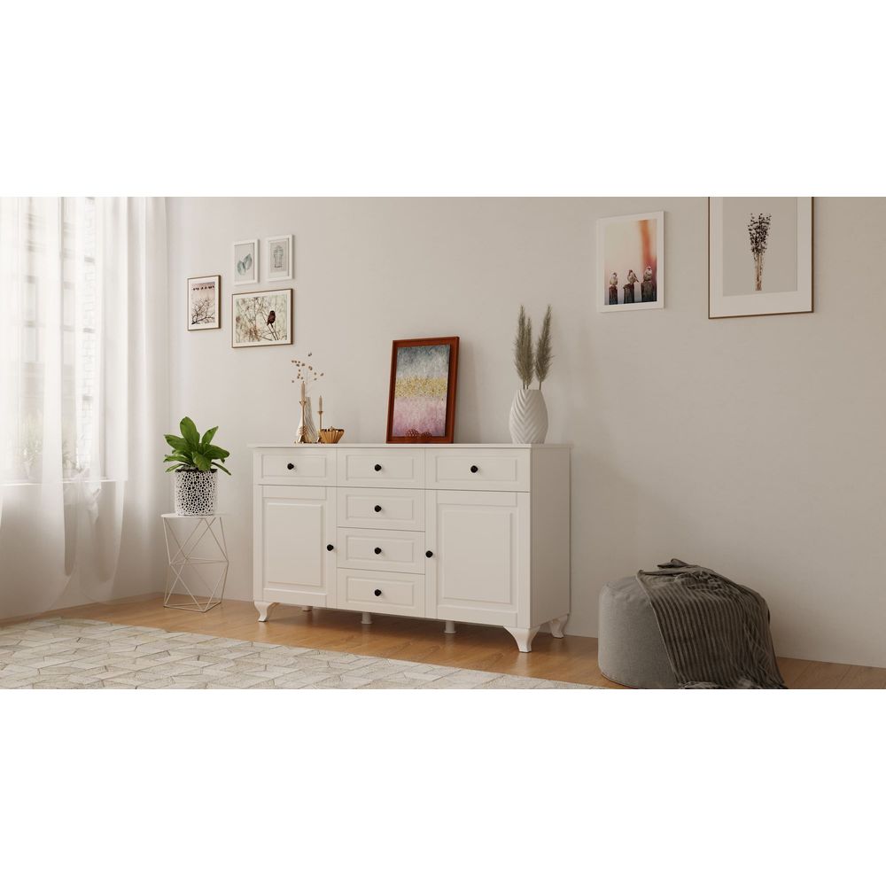 Rb-025-01 Mat Bijeli Komoda slika 1
