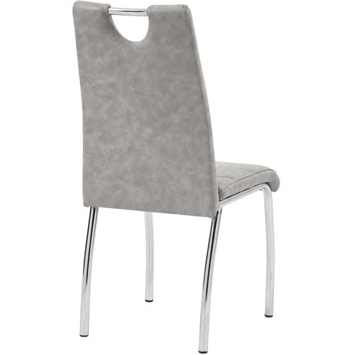 Blagovaonske stolice od umjetne kože 4 kom svjetlosive slika 5