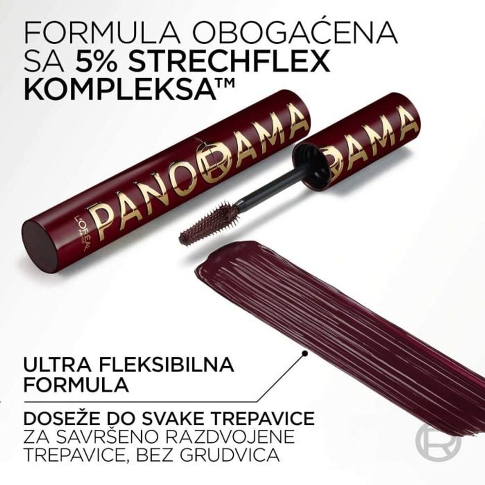 L'Oréal Paris Maskara Volume Panorama Bordeaux slika 4