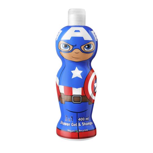 AIR VAL gel za tuširanje i šampon Captain America 1D 400ml slika 1