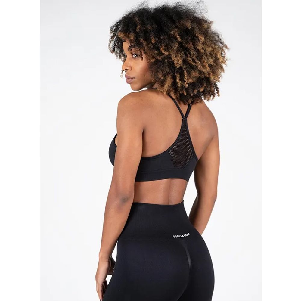 Gorilla Wear QUINCY Bešavni sportski top, Crni slika 2