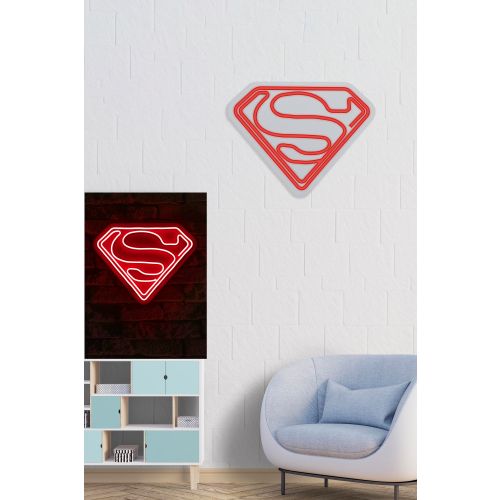 Wallity Ukrasna plastična LED rasvjeta, Superman - Red slika 11