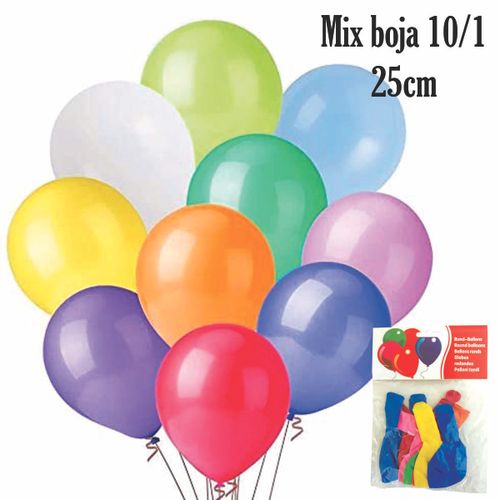 Baloni Mix boja 25cm 10/1 383752 slika 1