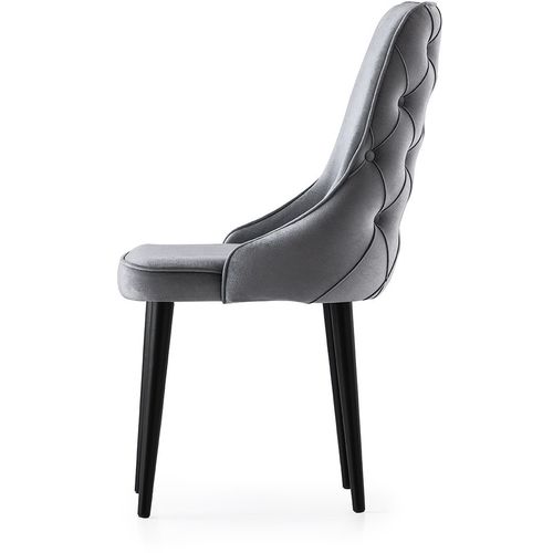 Seyhan - Grey - 3 Grey Chair Set (4 Pieces) slika 3