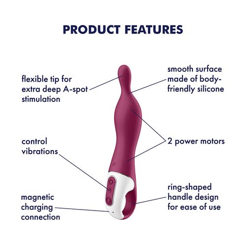 Vibrator Satisfyer A-Mazing 1, crveni slika 3