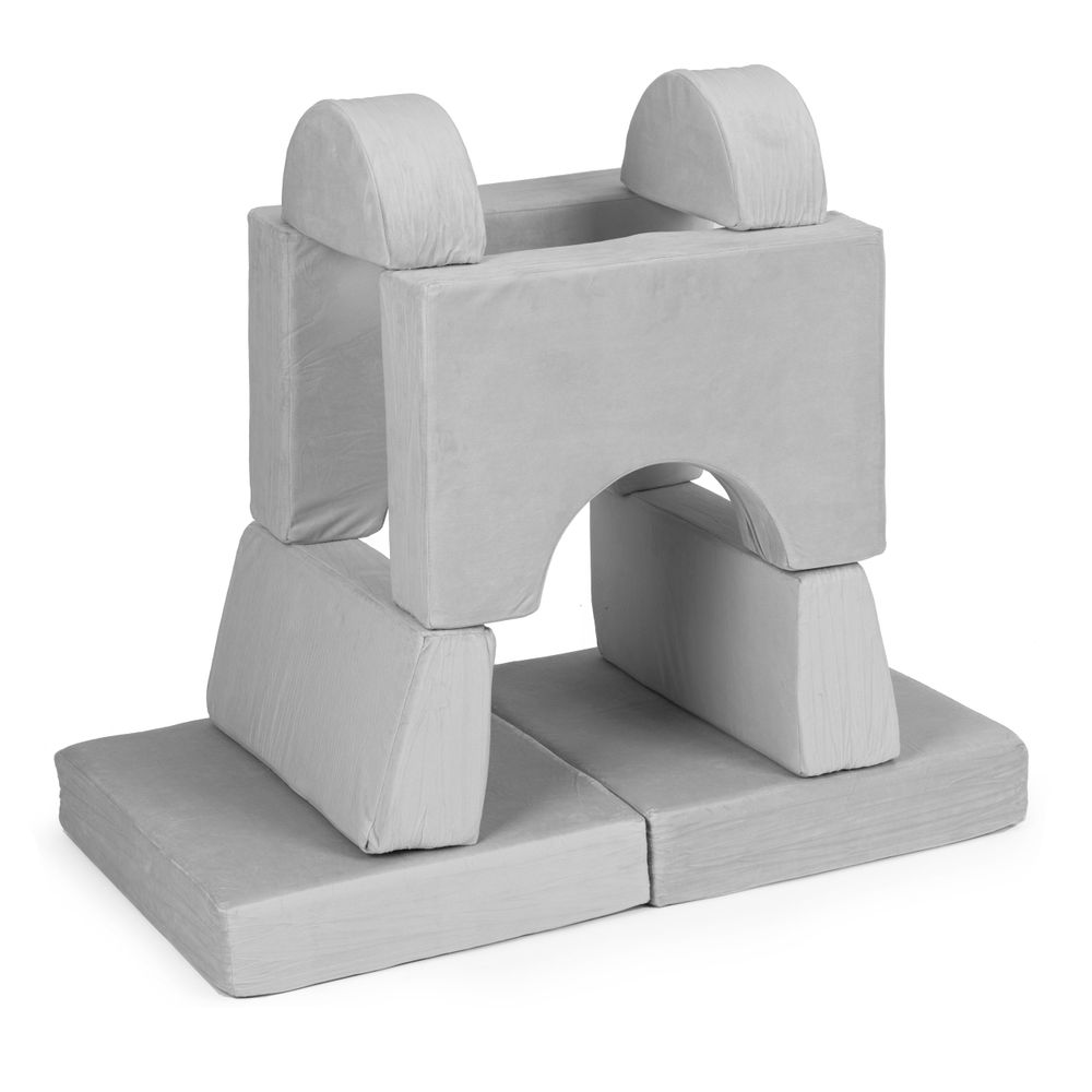 Ecotoys DIY modularna sofa sa 8 jastuka - siva slika 5