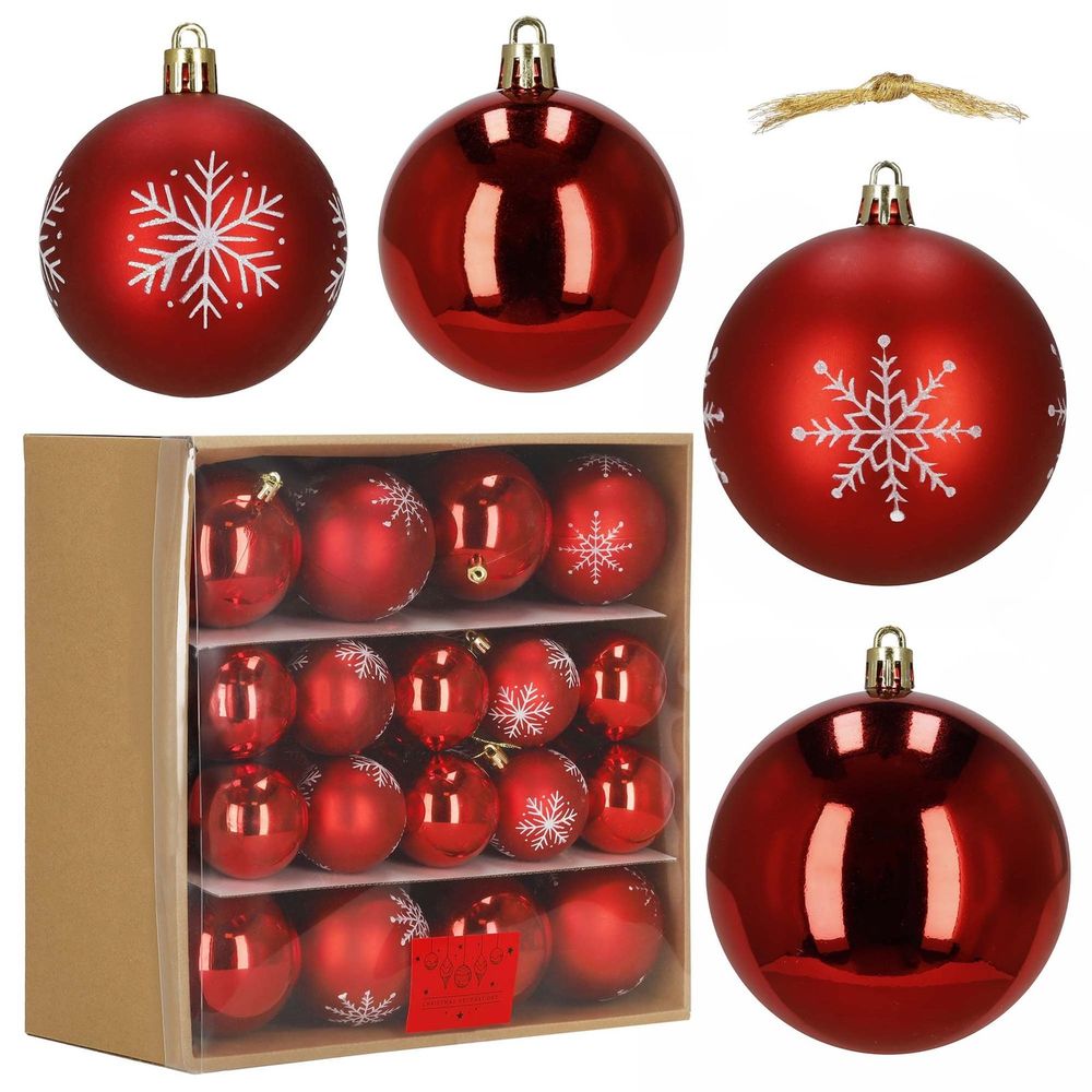Ca0973 set božićnih kuglica 8 cm 36 kom. slika 2