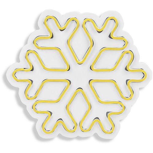 Wallity Ukrasna plastična LED rasvjeta, Snowflake - Yellow slika 6