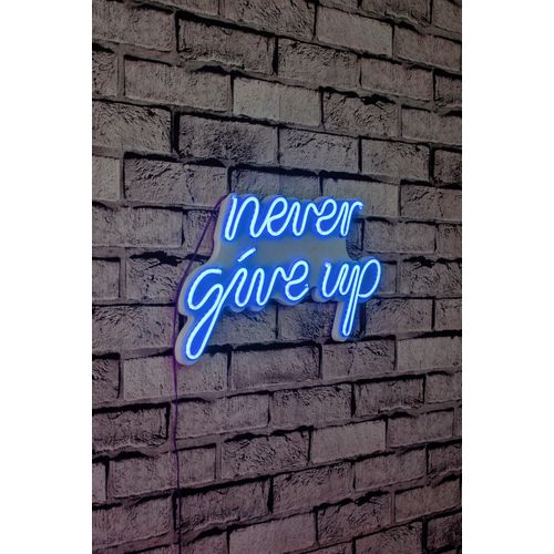 Never Give Up - Blue Blue Decorative Plastic Led Lighting slika 2