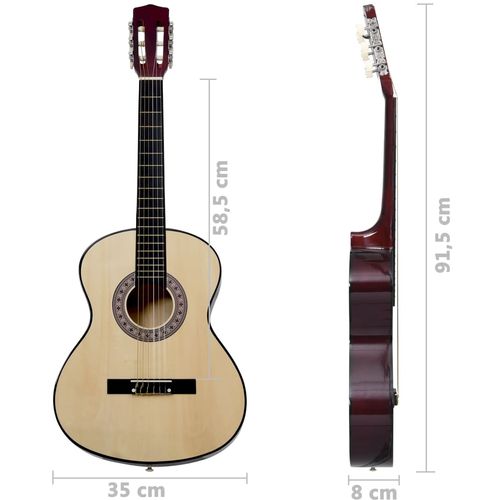 Klasična gitara za početnike i djecu 3/4 36" od drva lipe slika 28