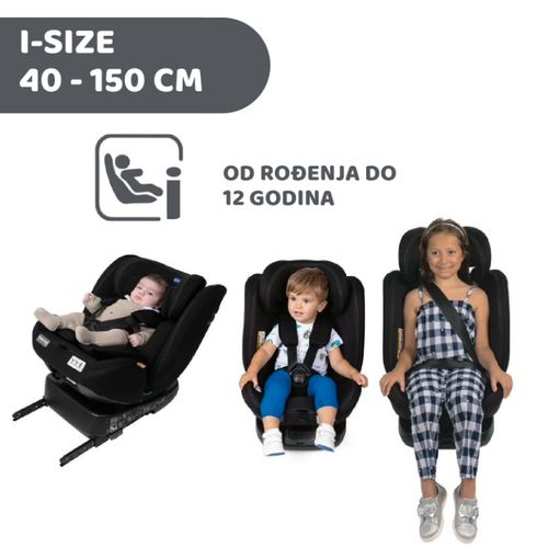 Chicco A-S Unico Evo I-Size (40-150Cm), India Ink slika 4