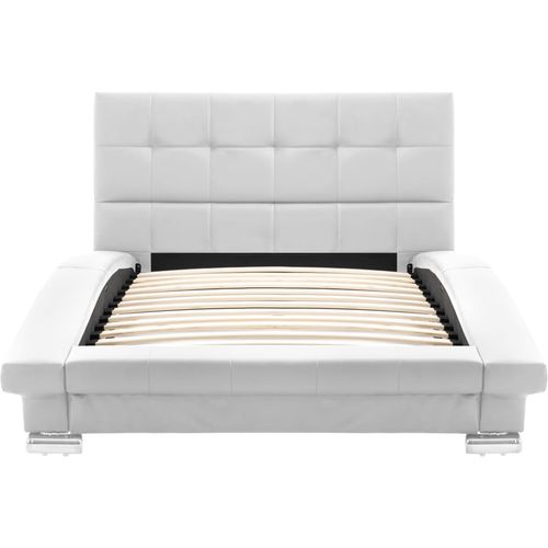 Okvir za krevet od umjetne kože bijeli 200 x 90 cm slika 37