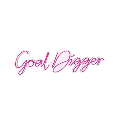 Wallity Ukrasna plastična LED rasvjeta, Goal Digger - Pink slika 5