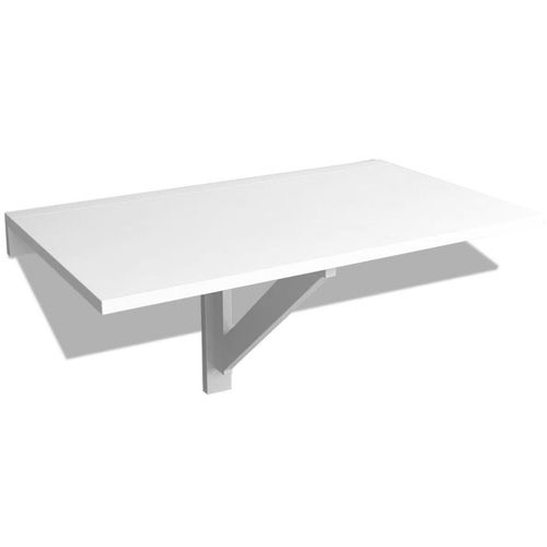 Preklopni zidni stol bijeli 100 x 60 cm slika 8