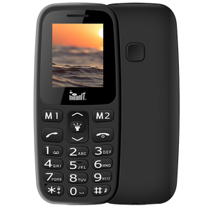 MeanIT Mobilni telefon, 1.77" zaslon, Dual SIM, BT, SOS tipka - VETERAN I MOBILNI TELEFON-CRNI