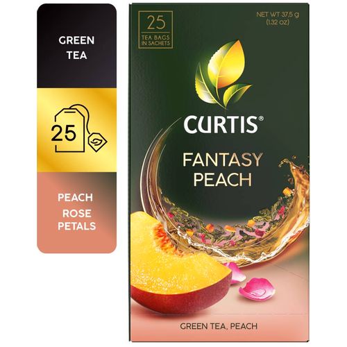 Curtis Fantasy Peach - Zeleni čaj sa komadićima jabuke, breskve i laticama ruže slika 1