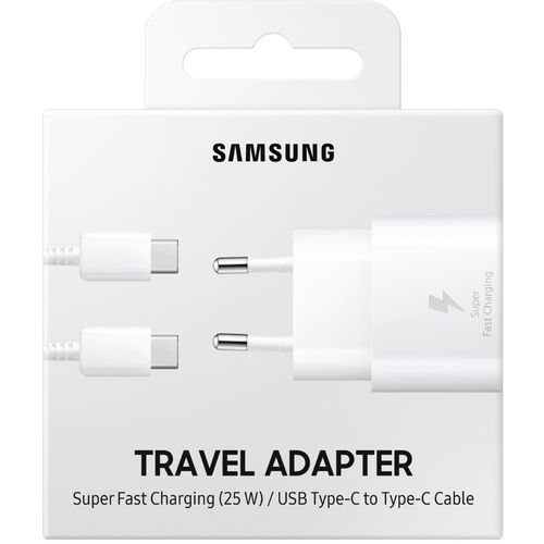 Samsung kućni punjač USB-C s kabelom C-C 25W white slika 3