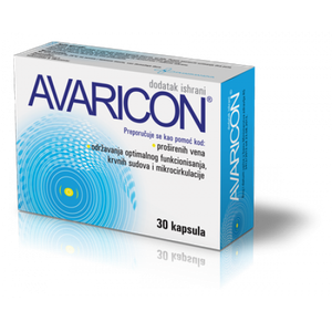 AVARICON CAPS A30 - Kapsule za poboljšanje venske cirkulacije