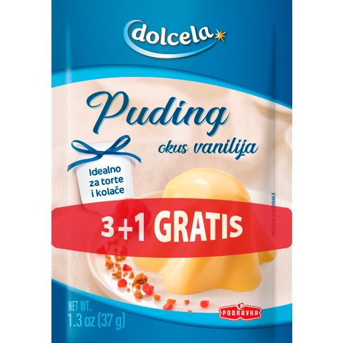 Dolcela Puding okus vanilija 37 g 3 +1 Gratis slika 1