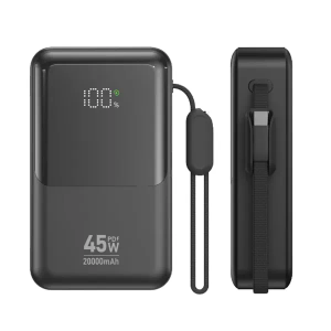 MAXMOBILE POWER BANK PB076001 20000mAh 45W TYPE-C TYPE C,crni