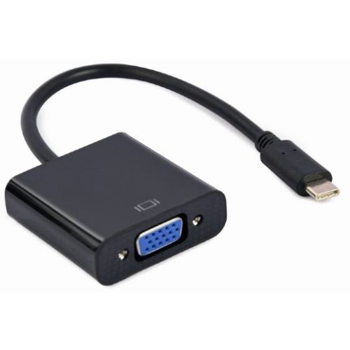 A-CM-VGAF-01 Gembird USB Type-C to VGA adapter cable, 15 cm, black slika 1