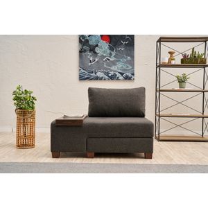 Perenna Linen Left - Anthracite Anthracite 1-Seat Sofa-Bed